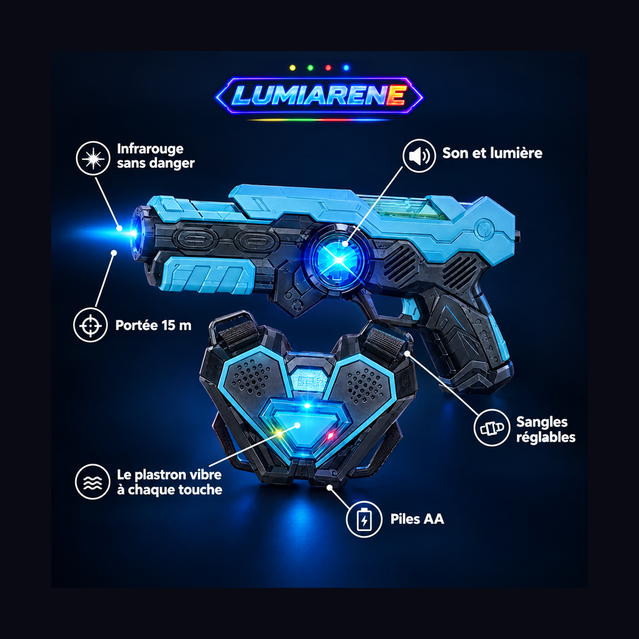 Pistolet et plastron LUMIARENE