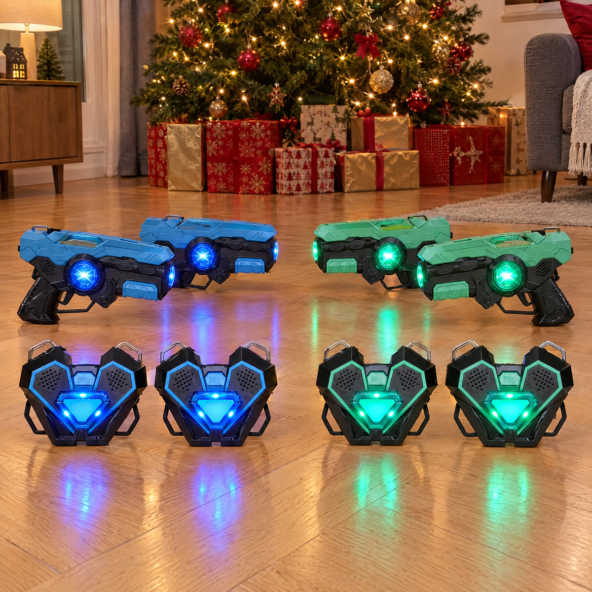 Famille LUMIARENE 2v2 : Bleu vs Vert
